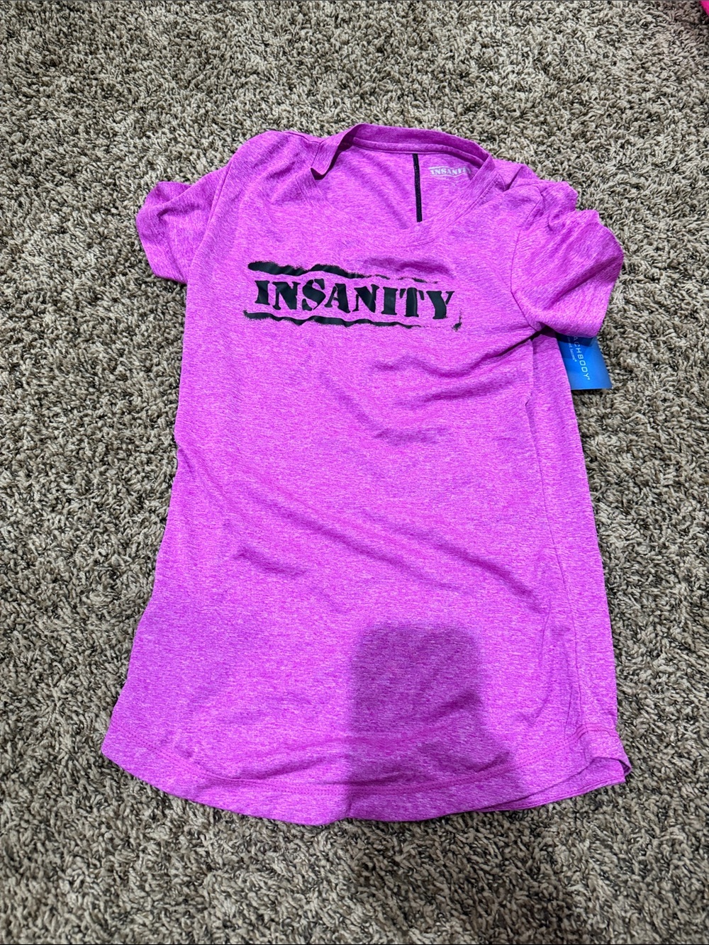 Beachbody Kids Short Sleeve Insanity Tee - Pink/Purple